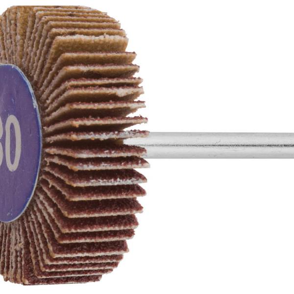 Круг ЗУБР веерный на шпильке, P 80, d 32x10x3,2 мм, L45мм, 1шт/35934