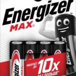 Элемент питания LR6/316 BL4  АА Energizer MAX 829930