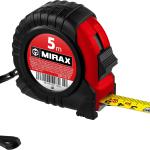 Рулетка 5м / 18мм в обрезиненном пластиковом корпусе	MIRAX 34011-05-18