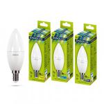 Лампа 9W / 80Вт E14 свеча Д/С C35 (800lm 220°) 6500K матов. Ergolux LED-C35-9W-E14-6K