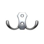 Крючок H5505E AL, 2-х рожковый, матовый хром АЛЛЮМИНИЙ 973621