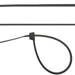 Кабельные стяжки черные ХС-Ч, 4.8 x 400 мм, 100 шт,нейлоновые, СИБИН 3788-48-400